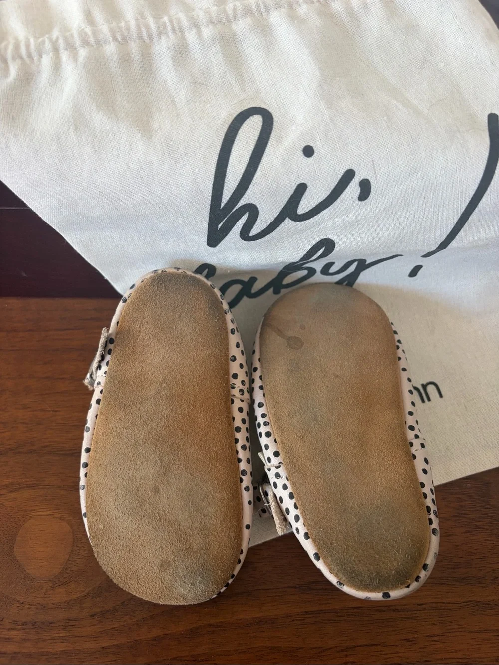 Piper Finn leather Polka Dot T-Strap Toddler Shoes